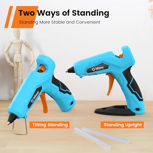 Cordless Glue Gun, GoGonova Quick Preheat AntiDrip Glue