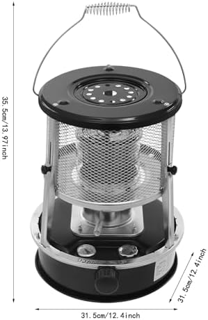 Bepritm Mini Kerosene Heaters for Indoor Use, Portable Kerosene Stove Camping with Handle & 9000BTU Max Heat, Outdoor Heater Non Electric for Boiling Water Heating Cooking (Black) - 2