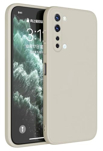 Topme Cover per OPPO Find X2 Lite (6.4' Inches) Custodia Case, Protezione Della Pelle Della Custodia in Silicone Tpu - Bianco antico