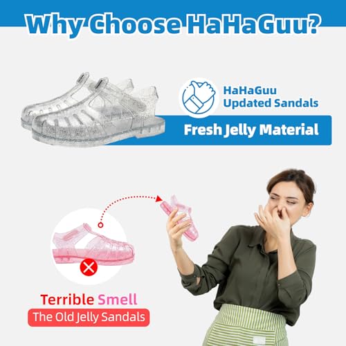 Girls Jelly Sandals Summer Costume Princess Dress Flat Breathable Waterproof Fisherman Gladiator Shoes For Girl Closed Toe Beach Flat-Sandals For Toddler Little Kid Big Kids3