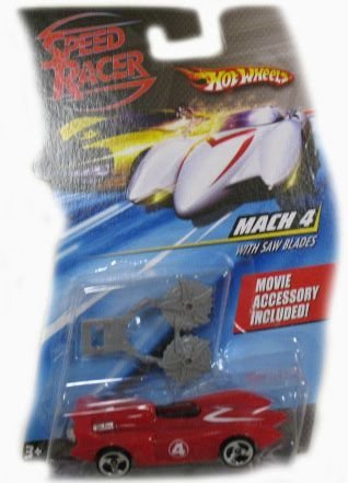 Speed Racer 1:64 Die Cast Hot Wheels Car Mach 4 with Saw Blades
