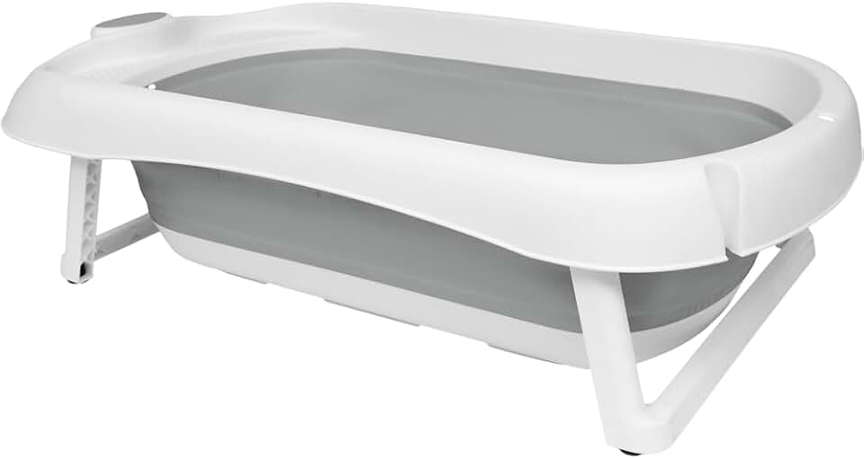 Buba Banheira Dobrável Silicone E Plástico Portátil (Cinza)