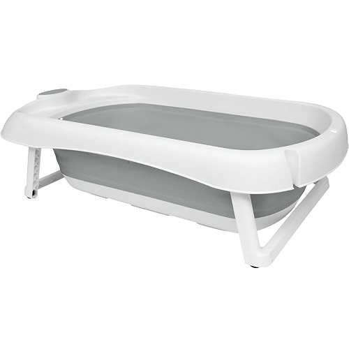 Buba Banheira Dobrável Silicone E Plástico Portátil (Cinza)