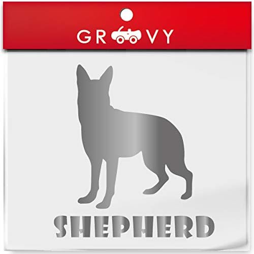 Amazon シェパード ドッグ 犬 シール 車 エンブレム ステッカー デカール 給油口 ミラー ガラス 049 シルバー ステッカー デカール 車 バイク