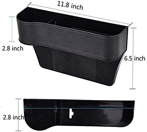 SUNMORN Car Seat Gap Organizer, Multifunctional Small Storage Box, NOT FIT Console Lower Than The Seat - Thumbnail 5
