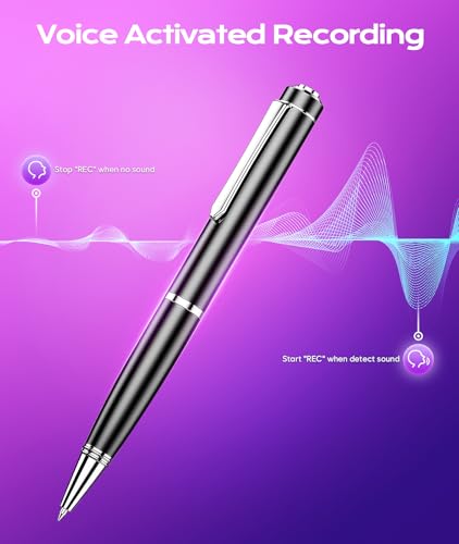 image for Qunifyed 64GB Digital Voice Recorder Voice Activated Recorder with Pla