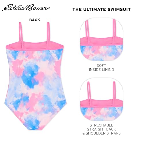Image of Eddie Bauer Girls' UPF 50+ Scoop-Neck Stretchable One-Piece Swimsuit