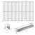Hisencn Replacement Parts for Nexgrill 720-0830HR 720-0830A 720-0830D 730-0830 730-0830A. Stainless Steel Cooking Grid and Heat Plates for Nexgrill 4&5 Burner Grill, 17 Inch Grill Grates
