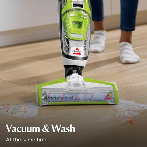 Image of Bissell Crosswave Turbo Vacuum Mop All in One Wet and Dry Vac Combo Hard Floor & Area Rug Cleaner, 3888A