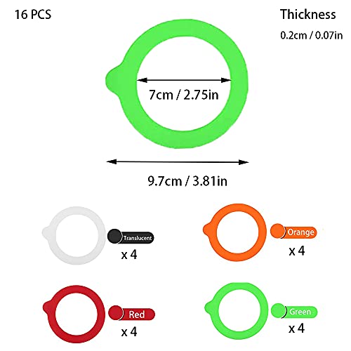 DFGF 16 Pezzi Anelli di Tenuta Ermetici