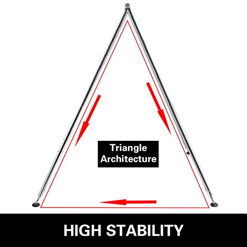 VEVOR Aerial Yoga Frame, 9.6 FT Height Yoga Swing Stand, Max 250kg/551lbs Steel Pipe Inversion Yoga Swing Stand Yoga Rig Yoga Sling Inversion Equipment for Indoor Outdoor Aerial Yoga