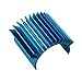 Amagogo RC Car Heat Sink Remotes Control Car Metal Upgrade Replacement Engine Heatsink Fins Simple Design Suitable for 16101 16102 16, Blue