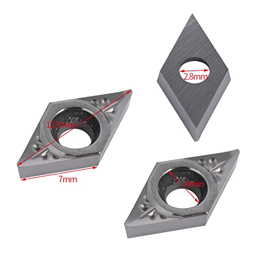 Set of 10 Carbide Tip Inserts Blade for CNC Lathe Turning Tool With Aluminium Storage Box, DCGT070204-AK 2 Set of 10 Carbide Tip Inserts Blade for CNC Lathe Turning Tool With Aluminium Storage Box, DCGT070204-AK - Image 2