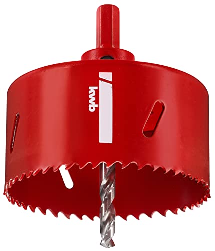 kwb Hss Bi-Metal Hole Saw diameter 95 Mm With Progressive Vario-toothing, High Precision, Hexagonal Shank