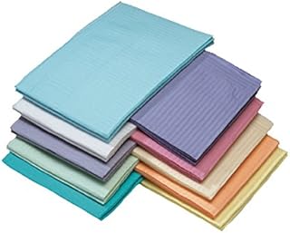 Medicom 8382 Dry-Back Dental Bibs, 3-Ply, Blue (Pack of 500)