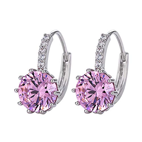Orecchini a cerchio in argento Sterling 925 alla moda per