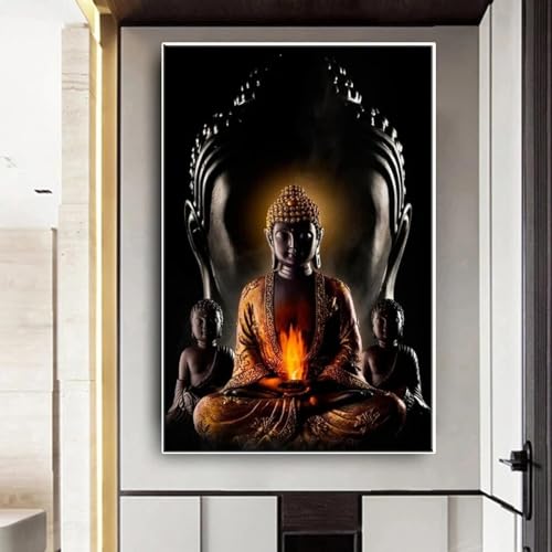 Affiche bouddhisme 60x80 cm pour solutionner une decoration murale vide - 2