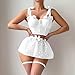 Women's Sexy Lingerie Sets Garter Underwire Mesh Heart Mini Skirts Babydoll Chemise Naughty Nightwear