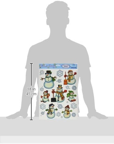 Snowman/Snowflake Clings Party Accessory (1 count) (16/Sh)