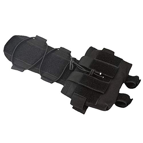 ATAIRSOFT Taktische Helm Batterietasche Ausgleichsgewicht Tasche Gegengewicht Tasche Airsoft Jagdzubehör Schwarz