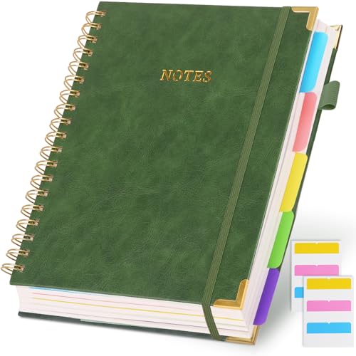 Carnet à spirale 5 sujets pour prise de notes et journal