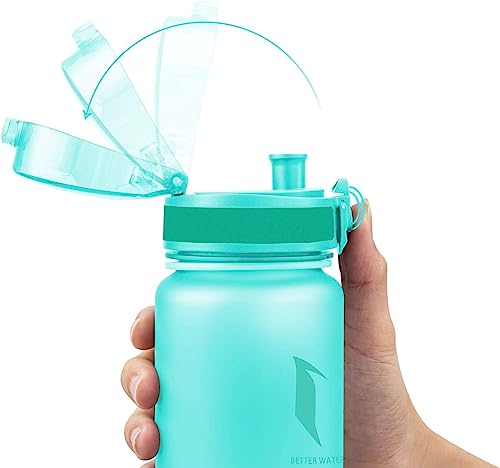 Super Sparrow Sports Water Bottle12Oz&17Oz&25Oz&32Oz&50Oz Non-Toxic Bpa Free & Eco-Friendly Tritan Co-Polyester Plastic - Fast Water Flow, Flip Top, Opens With 1-Click #TOP2