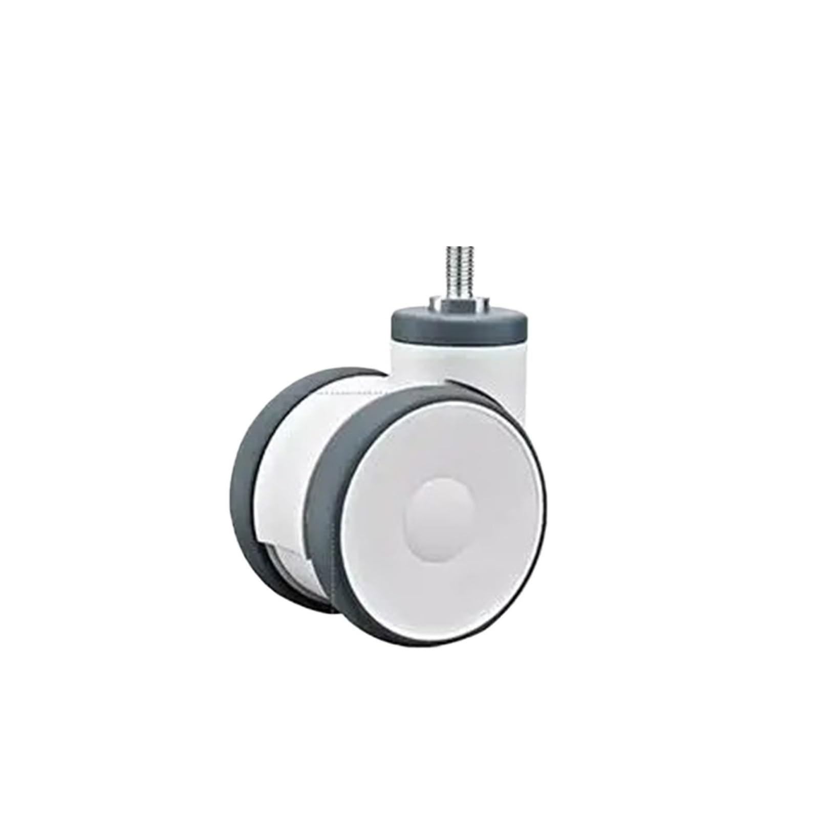 MXXDMOPD 1 Piece/4 inch TPR Double Caster Universal Wheel/Screw Rod/top Hole/Flat Bottom Silent Medical Equipment Wheel(A-1)