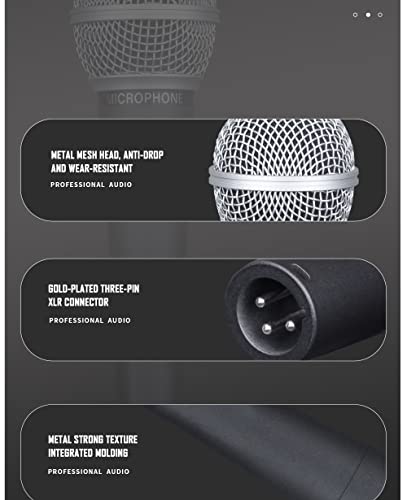 Image of Wm58 Classic Style Dynamic Vocal Instrument with Clean Sound, Metal Body Microphone (not with Cable)