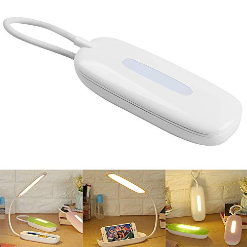 Preisvergleich Produktbild FGAITH Multifunktions-Berührungssensor Tischlampe USB-Lade Creative Stationery Box Augenschutz Lernen Nachtlicht,Weiß