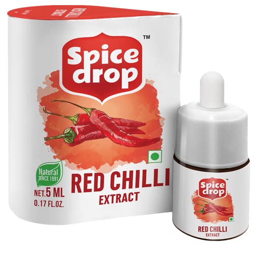Image of Spice Drop Red Chillies(Lal Mirch) Natural Extract | 100% Natural | For Curries, Gravies & Gourmet Dishes | 0.17oz (180 drops) | Natural Herb Extract | Authentic Flavor And Color | Vegan | Keto & Paleo Friendly | Non-GMO | Squeeze, Drop And Stir