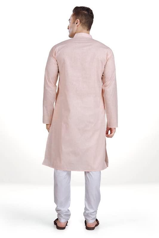 Image of RG DESIGNERS Linen Look Kurta Set for Mens