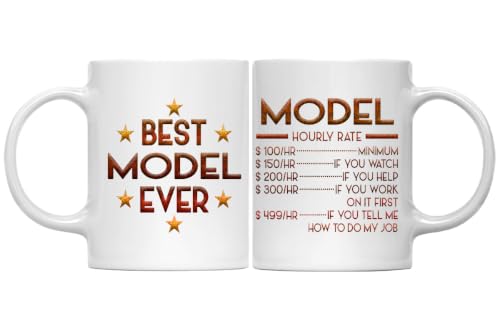 MONIZILUCKY Model Mug, Hourly Rate Model Gifts for Coworkers