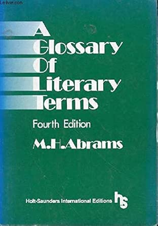 ABRAMS GLOSSARY OF LITERARY TERMS PDF visual data 4