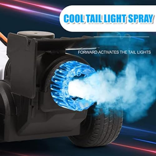 Image of High Speed Rc Car Remote Control 2Wd F1 Car for Boys|Scale 1:14 Big Formula Car Toys for Boys with Light&Flame-Rechargeable,White