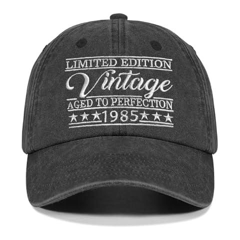 Rybicag 40th Birthday Gifts for Him Her, 1985 Cap for 40 Year Old Men Women Vintage Hat Cover
