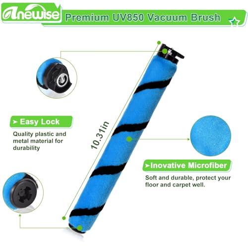 Image of Anewise Filter Brush Belt Replacement Parts for Shark UV850 Performance Lift-Away ADV DuoClean PowerFins Upright Vacuum, 1 Brush Roll+2 HEPA +4 Filters+2 Belts, Part #1483FC2000 & XHF320 & XFFK602UKT