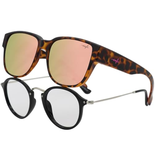 Image of INFI Fit Over Glasses Sunglasses Polarized for Women Men Fishing Driving Outdoor Mirrored Lens UV Protection