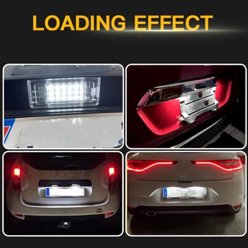 Luces de matrícula de alta visibilidad para Dacia Lodgy y Duster 12V pack de 2 5