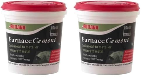 Rutland Products Black, 8 fl oz Furnace Cement (Pack of 2)