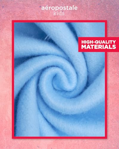 AEROPOSTALE Girls Sweat Suit Set - 2 Piece Soft Fleece Pullover Graphic Crewneck Sweatshirt and Jogger Pants for Girls (4-12)4