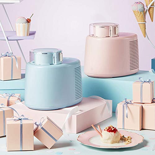 MNCYGJ Ice Cream Maker Automatisch Softeismaschine Für Zuhause 500ML Kapazität, Slush EIS Maschine Frozen Yogurt Maschine, Italienisches Gelato Sorbetmaschine,Blau – Bild 3