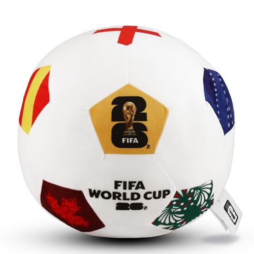FIFA World Cup 2026 Soccer Ball Trophy Plush Pillow 14.5/11.8/4.7 Soft PP Cotton Soccer Stuffed Animal Home Dcor Souvenir Soccer Toy for Kids World Cup 2026 Merchandise (11.8 inches/30cm)