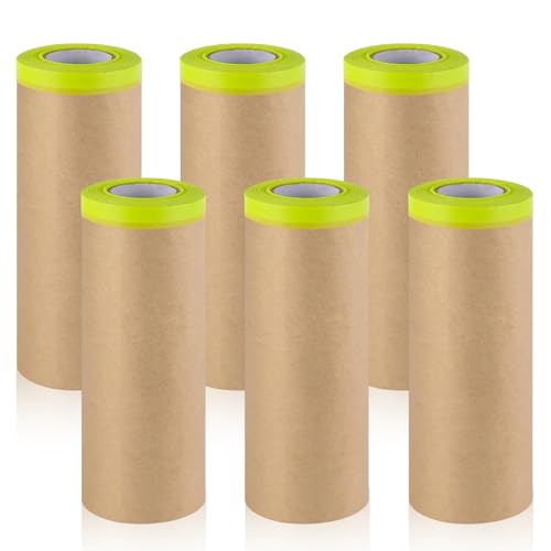 TFLPUO 6 Rolls Masking Paper for Spraying