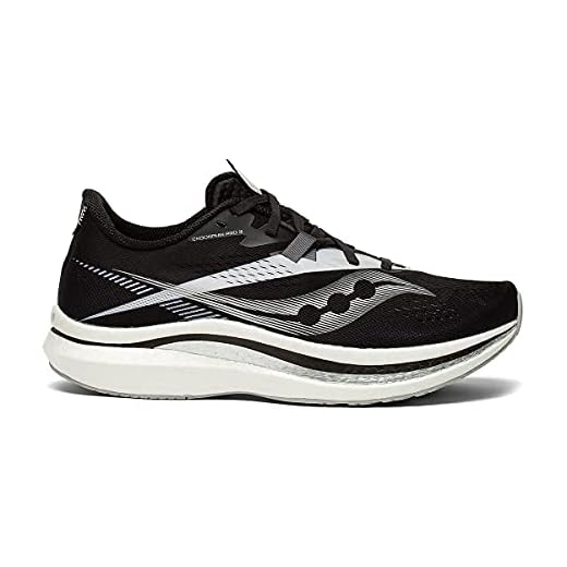 Saucony Men's Endorphin Pro 2 Running Shoe, Black/White, 10.5