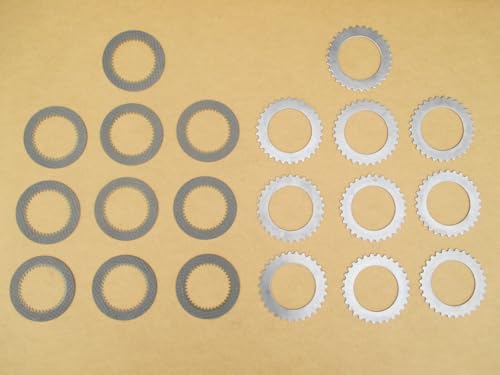 Replacement for fits 10 Clutch Plates + Discs for JD Backhoe 710K Industrial 210K 210LE
