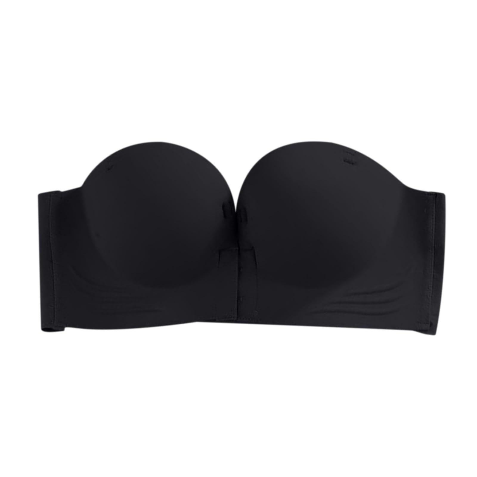 YSJNHX Biustonosz Bandeau Damski wyściełany Push Up Bezszwowe topy Niski tył Duże sportowe UK Plus rozmiar biust Bestie Moda Miękki komfort Wbudowane biustonosze