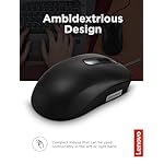 Lenovo 100 Wired USB Computer Mouse for PC, Laptop, Computer with Windows - Full-Size - Ambidextrous Design - 3 Buttons - Red Optical Sensor – Black - Image 4
