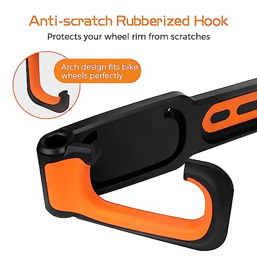Estante de almacenamiento vertical ajustable para bicicleta en pared de garaje 5