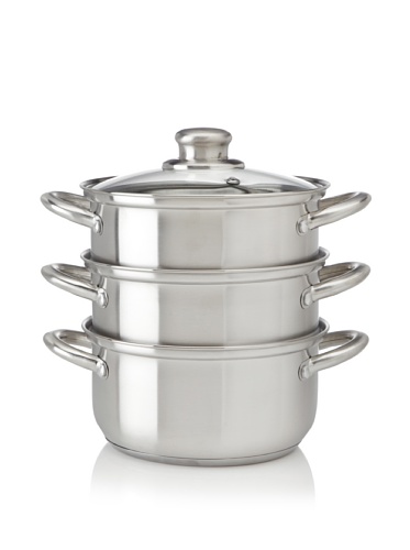 Fagor Stainless-Steel 2-Quart Double Boiler with Steamer Insert