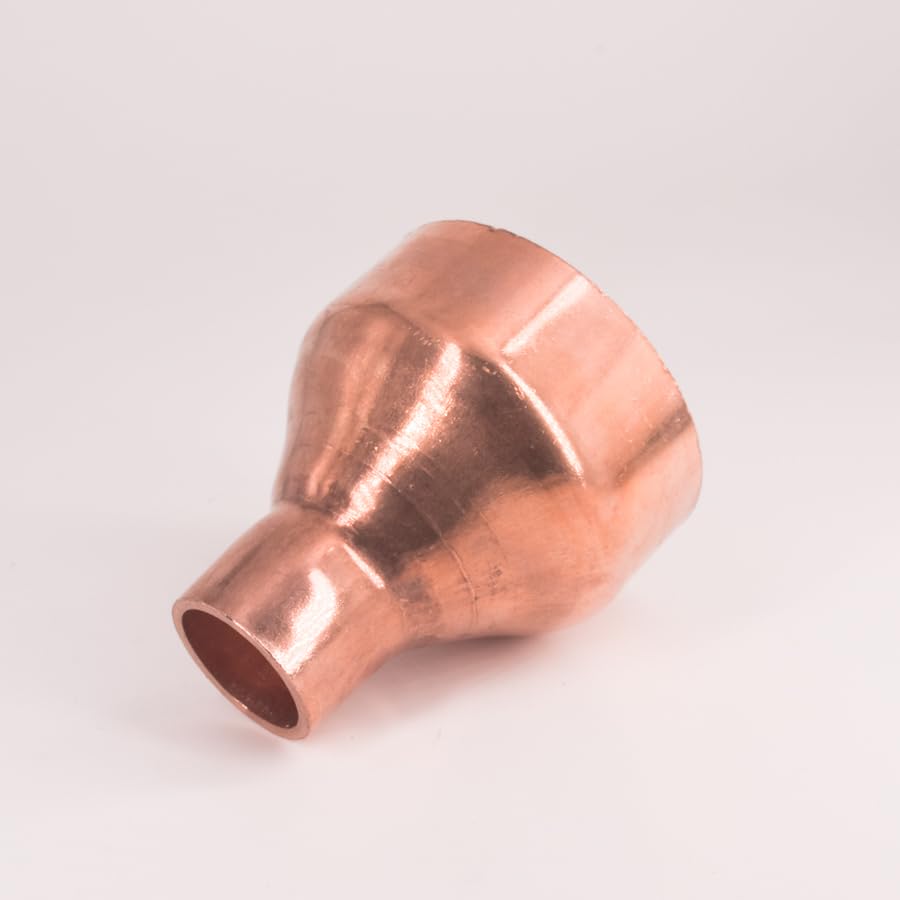 67 76 80mm To 22 28.6 32 35 38 42 54mm ID 99.9% Copper End Feed Solder Reducer Reducing Fitting Coupler For Air Condition(108mmx42mm)